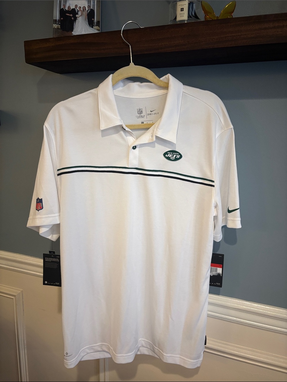 Jets Nike Dri Fit Polo NWT